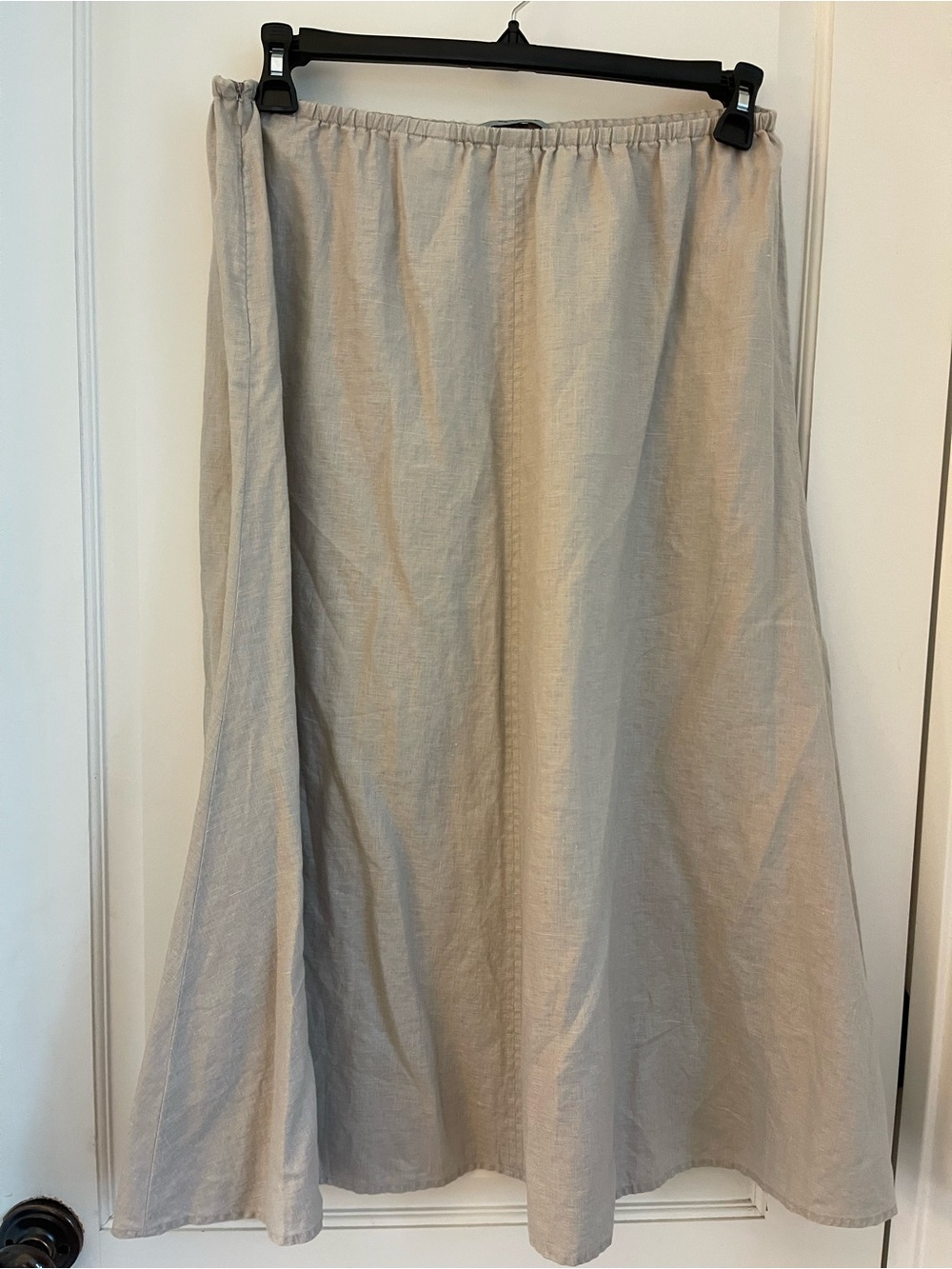 Nurture 100!% linen Light Beige Women's A-Line Skirt size XS.